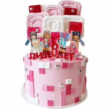 Торт на заказ на детский день рождения майнкрафт