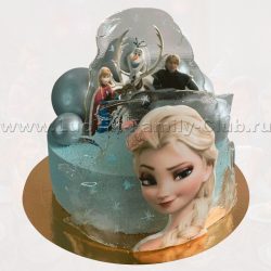 Торт на заказ на детский день рождения Холодное Сердце