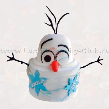 Торт на заказ на детский день рождения Холодное Сердце
